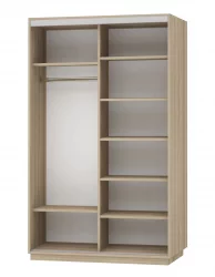 Шкаф-купе двухдверный Экспресс Дуо 1600х2200х Сакура/Дуб сонома / 1600х2200h