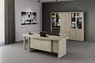 Стол руководителя Винг ВН.101.ОЛ Дуб светлый / Wing WN.101.OL