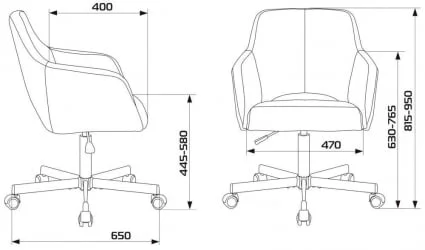 Кресло для оператора Бюрократ CХ-380М Серая жемчужина зигзаг / CH-380M