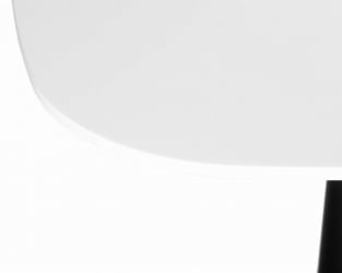 Дизайнерский стол ДОБРИН ОТИС (белая столешница, черное основание) / DOBRIN OTIS