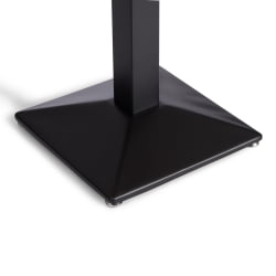 Стол РАГНАРОК дерево вяз/железная опора, 70х70х76 см, груша №3/черная опора / RAGNAROK