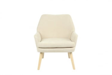 Кресло Харви бежевый деревянные ножки