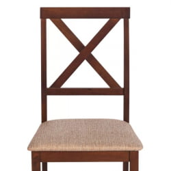 Стул обеденный Хадсон/Худсон (2 шт.в упаковке) дерево гевея/мдф, каппуcсино (темный орех), ткань кор.-зол. (1505-9), 44кс42кс89 см / Хадсон/Hudson cappuccino 44x42x89