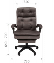 Кресло руководителя CХАИРМАН ДОМ (Хоме) 442 Темно-серый / CHAIRMAN (Home)