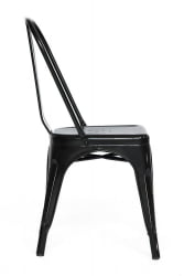Стул ЛОФТ CХАИР (мод. 012) металл, 45*35*85см, черный/блаcк винтаге / LOFT CHAIR (mod. черный/black vintage