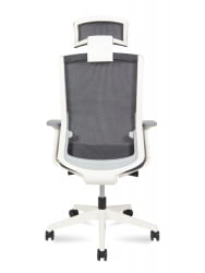 Кресло руководителя РУБЙ вхите фраме Черный / RUBY white frame