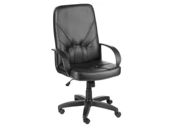 Кресло Менеджер УЛТРА кож.зам. Черный / ULTRA