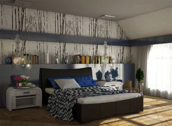 Кровать Стелла Черный_68185 / Stella