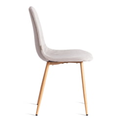 Металлический стул БРЕЕЗЕ (мод. ДЖСC-58) Велюр/металл , 44 х 53 х 86 см, Лигхт грей (светло-серый) ХЛР14 / натуральный / BREEZE (mod. JSC-58) Light grey HLR14