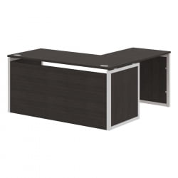 Стол письменный угловой левый КСТЕН-КП КСКПCТ 1615Х Л Дуб Юкон Серый / XTEN-QP XQPCT 1615H L