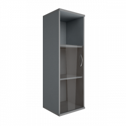 Шкаф средний узкий левый Рива А.СУ-2.2 Л Серый / Riva