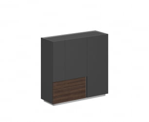 Шкаф Оливер ОЛ-20-17.ОС.ОС.ДТ.Л Оникс серый-дуб табак / Oliver OL-20-17.OS.OS.DT.L