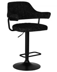 Стул барный ДОБРИН CХАРЛЙ БЛАCК (черный твид (ЛЕО18)) 2 шт / DOBRIN CHARLY BLACK (LEO18))