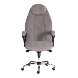 Кресло офисное БОСС Лукс флок , серый, 29 / BOSS Lux