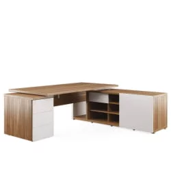 Стол рабочий на креденции и тумбе правый ЗИО28510931 Орех / ZIO28510931