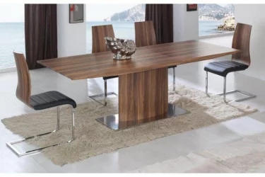 Стол обеденный ДУПЕН (160) ДТ-02 Орех / DUPEN DT-02