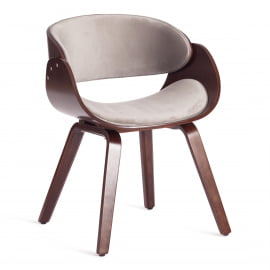 Стул ЛАНДО (мод.8036) дерево / ткань, 59х53х75 см, орех/серый / LANDO (mod.8036)