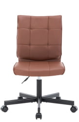 Кресло для персонала Еверпроф ЕП-300 Экокожа Коричневый / Everprof EP-300