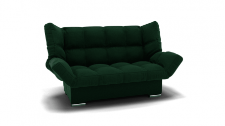 Диван Клик-Кляк (ЗР) Цвет фасада: Зеленый; Тип: Прямой; Материал фасада: Металл/Велюр