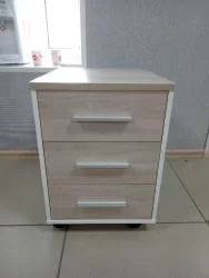 Тумба подкатная Дека 9.05.01 Дуб Сантана светлый/Белый / Deka