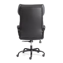 Кресло руководителя Дуке метал БЛ кож/зам/ткань, черный/серый, 36-6/12 / Duke metal BL