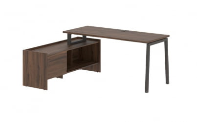 Стол с тумбой ЕДИС ЕЛCТ 17614 Дуб Денвер темный Мокко / EDIS ELCT