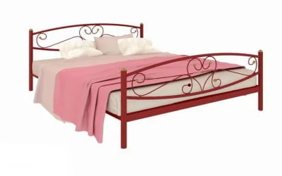 Кровать Каролина Плус 1600х2000 Красная / Plus