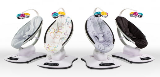 Детское кресло 4Момс Мамароо 4.0 Серебро / 4Moms Mamaroo