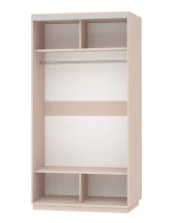 Шкаф-купе двухдверный Экспресс Хит Париж/Белый снег