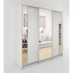 Шкаф-купе 3-х дверный Акцент-Вера ДР 1500х600 Выбеленное дерево