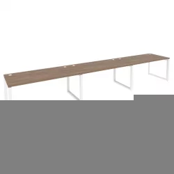 Рабочая станция на О-образном м/к ОНИКС О.МО-РС-3.4.8 Дуб Аризона/Белый / ONIX O.MO-RS-3.4.8