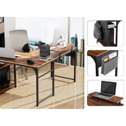 Угловой стол с тумбой ЕУРЕКА ЗКС-Л150Б-РВБ с шириной 150 см Реcлаимед Воод / EUREKA ZX-L150B-RWB Reclaimed Wood