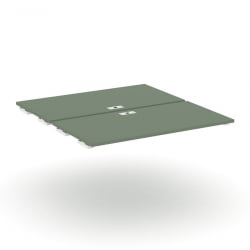 Двойной стол-приставка к двум опорным тумбам/шкафам CОНCЕПТ CН.ДСПР-006 Кобо Белый / CONCEPT CN.DSPR-006