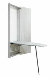 Шкаф со встроенной гладильной доской Ирон Бокс Еко (правый) Беленый дуб / Iron Box Eco