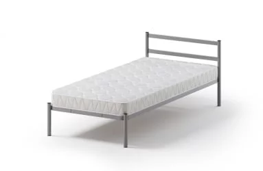 Односпальная кровать Метта 900кс2000 Серая / 900x2000