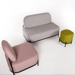 Диван Гаваии 2-х мест Розовый / Gawaii