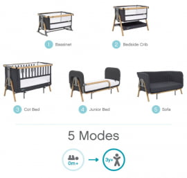 Люлька для новорожденных Тутти Бамбини (Тутти Бамбини) КоЗее КСЛ 120*60 см Оак/Ликуорисе 211209/3581 / Tutti Bambini CoZee XL Oak/Liquorice