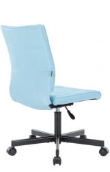 Кресло для персонала Еверпроф ЕП-300 Экокожа Бирюзовый / Everprof EP-300