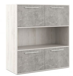 Шкаф средний с горизонтальной нишей Б-ТОНЕ БТН36154431 Сосна Бетон светлый / B-TONE BTN36154431