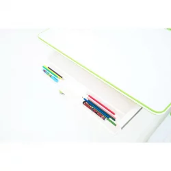 Парта растущая РИФФОРМА Комфорт-80 Белый Зеленый / RIFFORMA Comfort-80