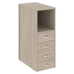 Тумба 4 ящика завершающая, левая ОНИКС О.Р-ТВ-4(Л) Дуб Аттик / ONIX O.R-TV-4(L)