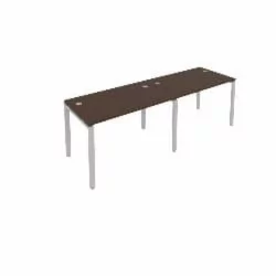 Рабочая станция на 2 раб.места Метал Сйстем Б.СМ-2.2 Венге/Серый / Metal System