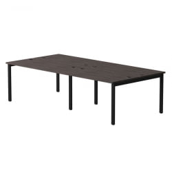 Бенч-система на 4 места на металлокаркасе, опоры 45 гр Еверпроф ЕВО 254С0 (3160) Дуб Пасадена Черный / Everprof EVO 254S0