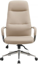Кресло руководителя Еверпроф Веста Экокожа Бежевый / Everprof Vesta