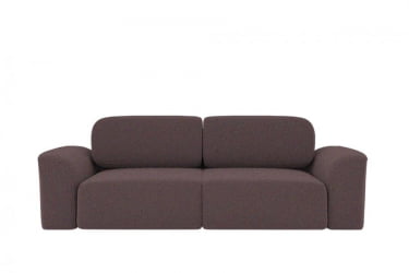 Диван прямой Сольхейм (Берхоусе) Цвет фасада: Кофе рогожка; Тип: Прямой; Материал фасада: Микророгожка / (Berhouse)