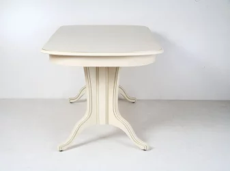 Стол обеденный раскладной Лира-3 (1,6м) тон 2М с золотой патиной