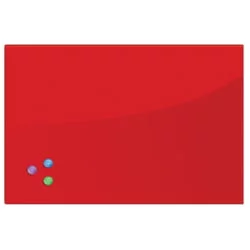 Доска магнитно-маркерная стеклянная БРАУБЕРГ 40х60 см Красная / BRAUBERG