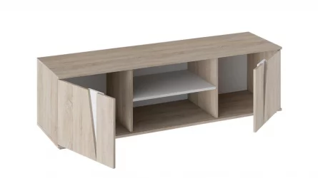 ТВ тумба Тип 4 Дуб сонома/Белый