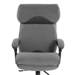 Кресло руководителя Чиеф металБЛ велюр/ткань, серый, 29/ТВ-12 / Chief metalBL 29/TW-12
