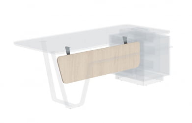 Фронтальная панель левая Лине СФ-577602 Дуб светлый Черный графит / Line